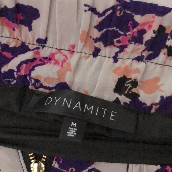 Mixed colour Dynamite Skirt - Size M - gold zipper - Picture 3 of 4